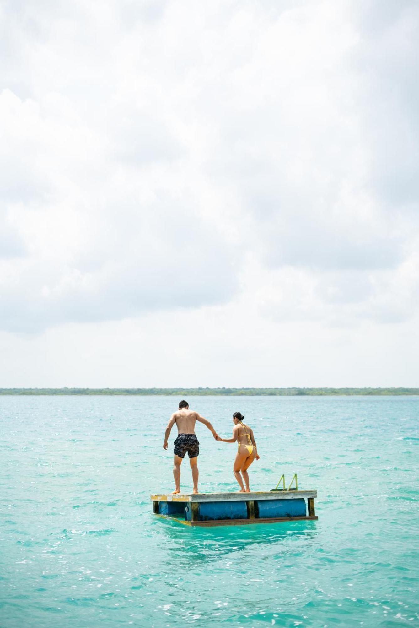 B 7 Blue Bacalar Apartment Bagian luar foto