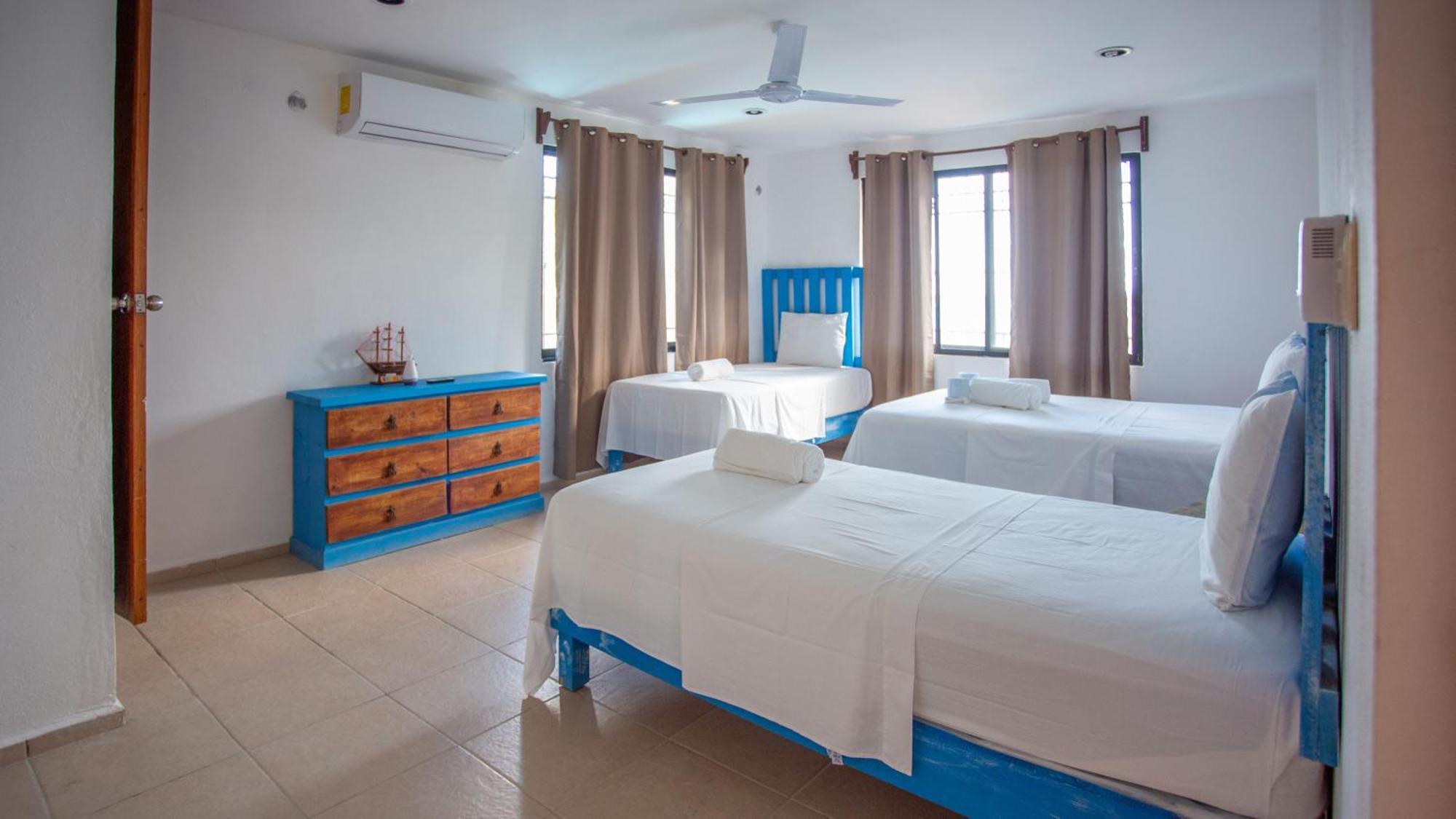 B 7 Blue Bacalar Apartment Bagian luar foto